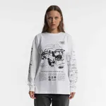 Лонгслив Dissident Globetrotter in White