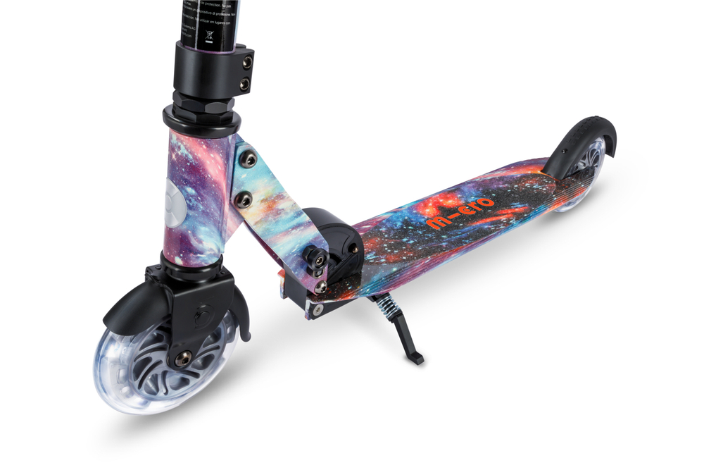 Самокат Micro Sprite Glow (светится в темноте) LED, Art Млечный путь