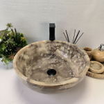 Раковина из оникса Bowl Grey TinLip BO-63005 45*45*17 42