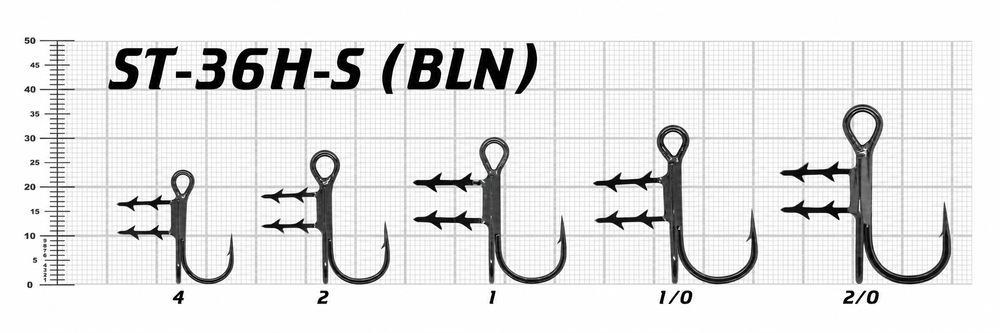 Тройник ST-36H-S "T-Treble PRO Hooks" (3шт/уп)