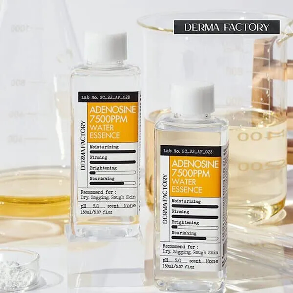 Эссенция-тонер с аденозином Derma Factory Adenosine 7500ppm Water Essence, 150мл