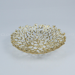 Ваза Cloyd MALACCA Vase / Ø25 см - золото (арт.50161)