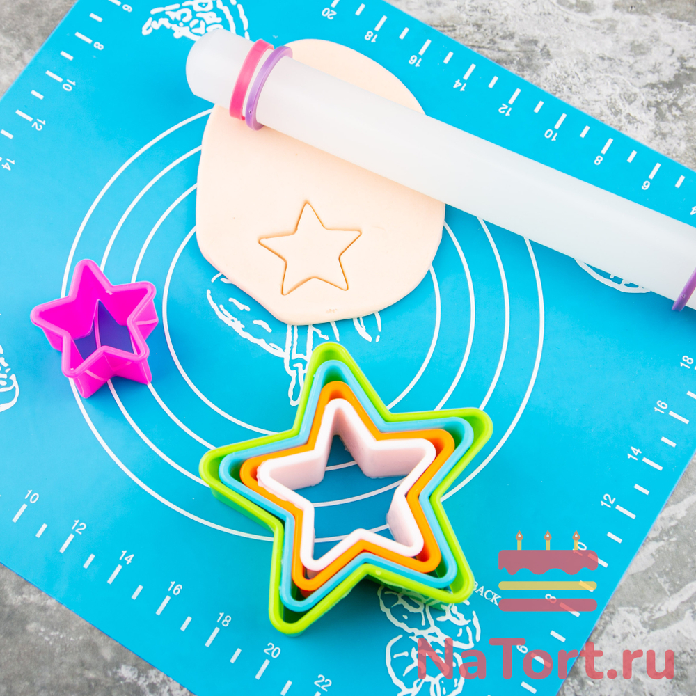 Набор форм для печенья «Звезда», 5 шт