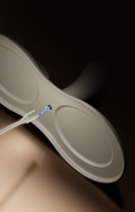 Белая виброподушка с функцией нагрева Flora (Цвет: белый)