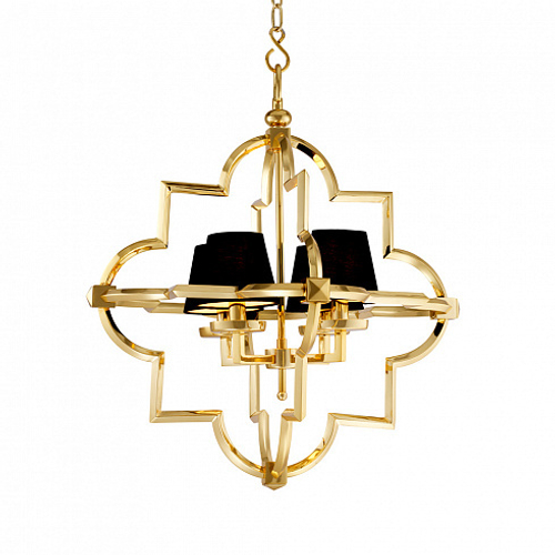 Люстра Mandeville M gold/black