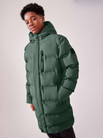 Куртка утепленная с капюшоном для мальчика Next Q51-584, Зеленый