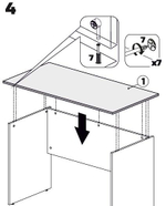 Стол письменный Школьник 120*60 Сонома