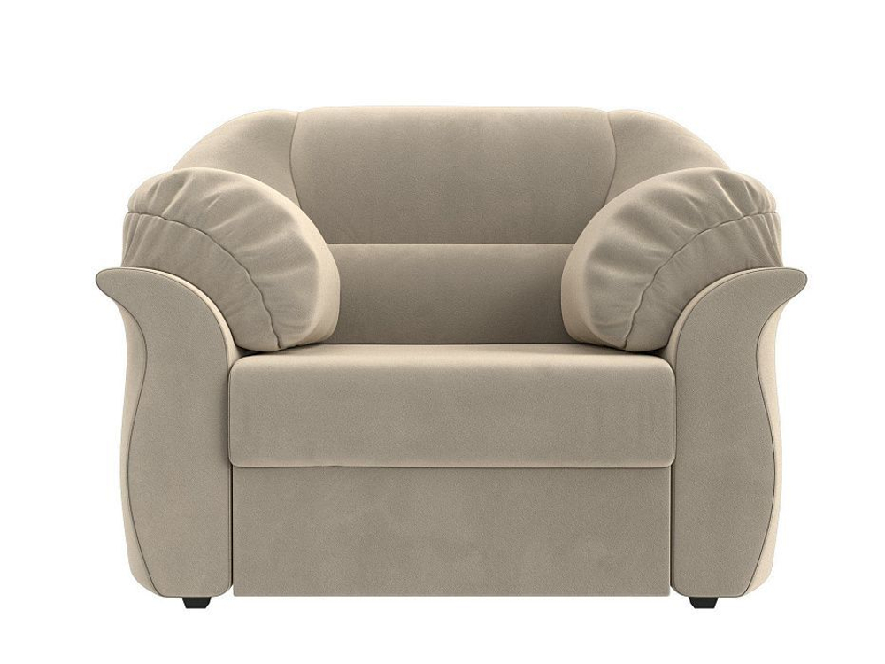 Кресло Карнелла, Бежевый, Микровельвет, 105837