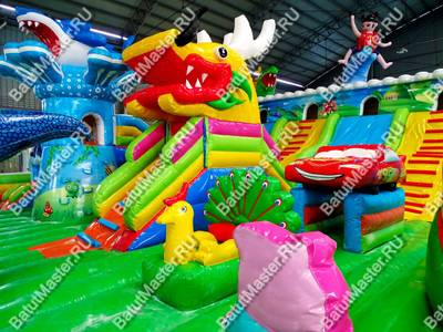 Коммерческий батут "Звериный городок" 24*15*6 м