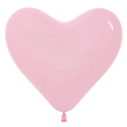 Сердца шары Sempertex, цвет 009 пастель, розовый, 50 шт. размер 12"