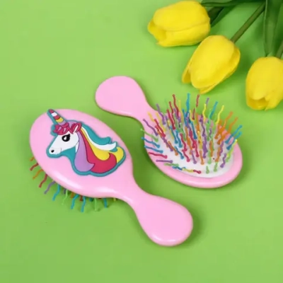 Расчёска массажная «Little darling - Чудесный Единорожек», цвет микс 13,8*6см●