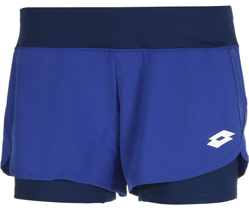 Женские Шорты теннисные Lotto Tech W 1 - D1 Short - royal gem