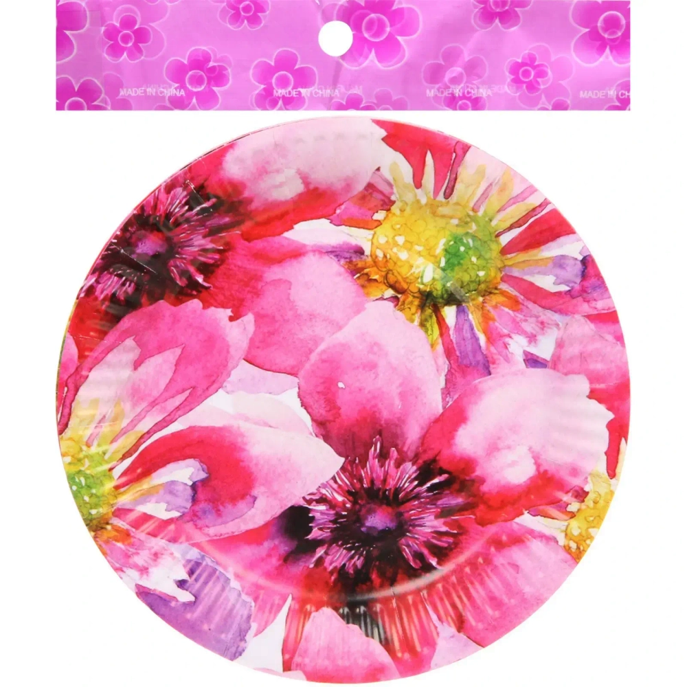 Тарелка бумажная 18 см в наборе 10 шт «Летнее настроение»