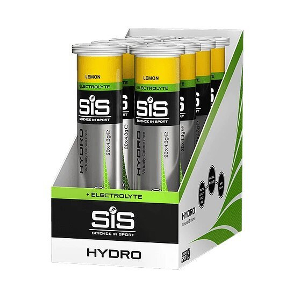 Изотоник с электролитами Sience in Sport Go Hydro Electrolyte 20 Tablets, Упаковка 8х20, Лимон