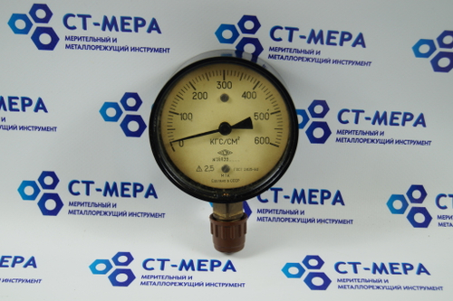 Манометр МТК-600 кгс/см² резьба 1/2" труб. 100мм