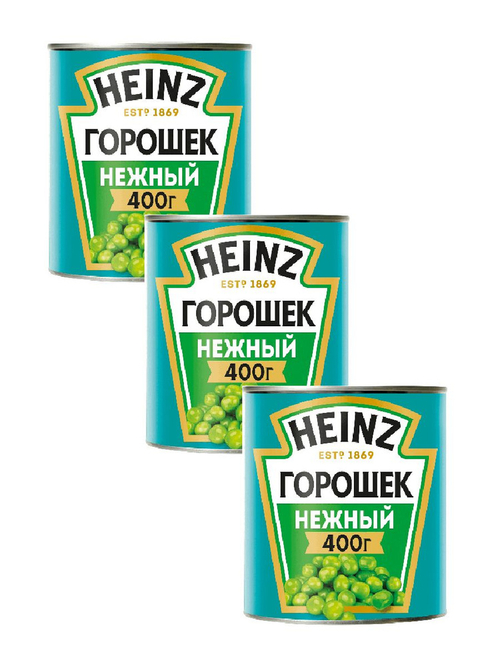 Heinz горошек зеленый консервированный 400гр