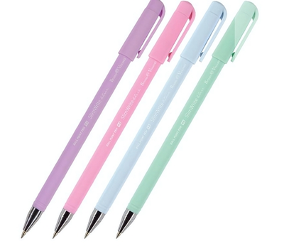 Ручка шарик. 0,5мм. синяя "SlimWrite Zefir" 4цв.корпуса (BrunoVisconti)