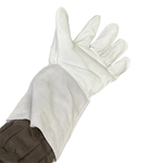 Краги для аргонодуговой сварки серые, р 14/3XL, 35 см