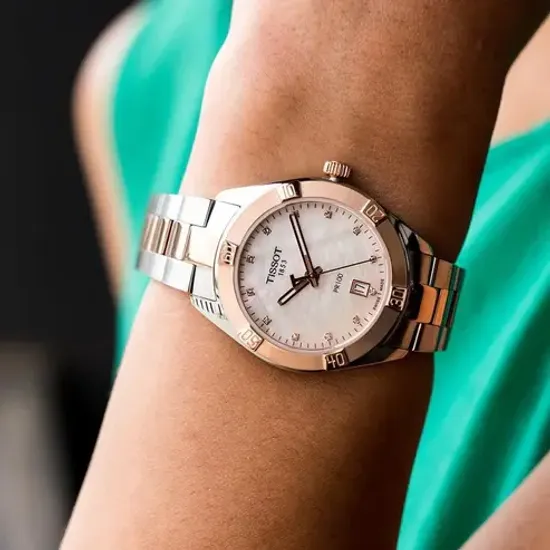 Женские часы Tissot T101.910.22.116.00 PR 100 Sport Chic