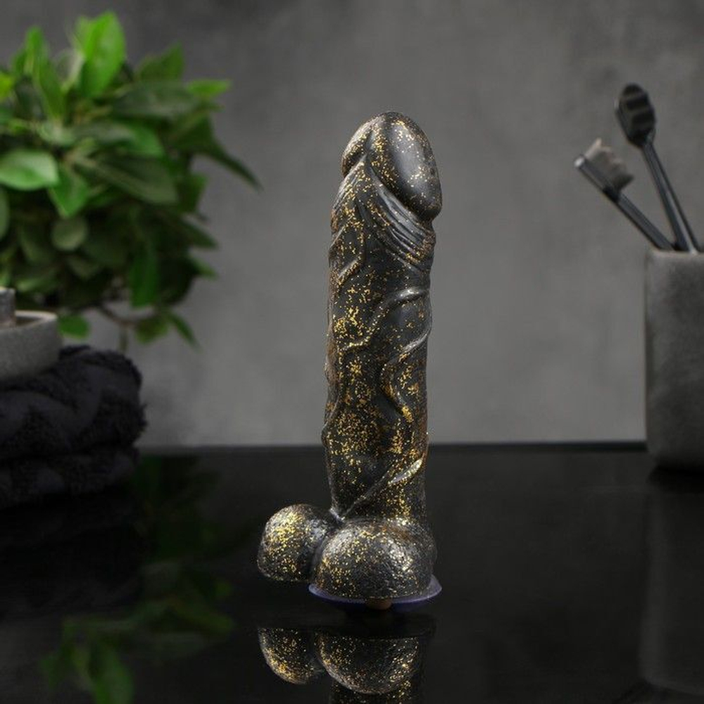 Черное фигурное мыло Мылим по-взрослому - 16 см. (Цвет: черный)