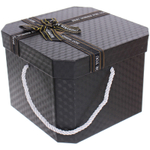 Коробка подарочная «Близкому человеку» 19*19*14 см, черный