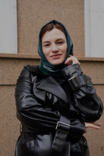 Косынка двухсторонняя изумруд