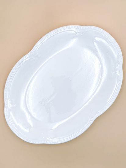 Блюдо овальное 36х25 см. набор 4 шт. "White Ornaments"