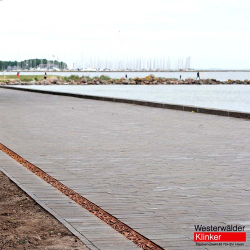 Клинкерная брусчатка Westerwaelder Klinker PK815 Schwarz-bunt Edelglanz, 240x55x52 мм