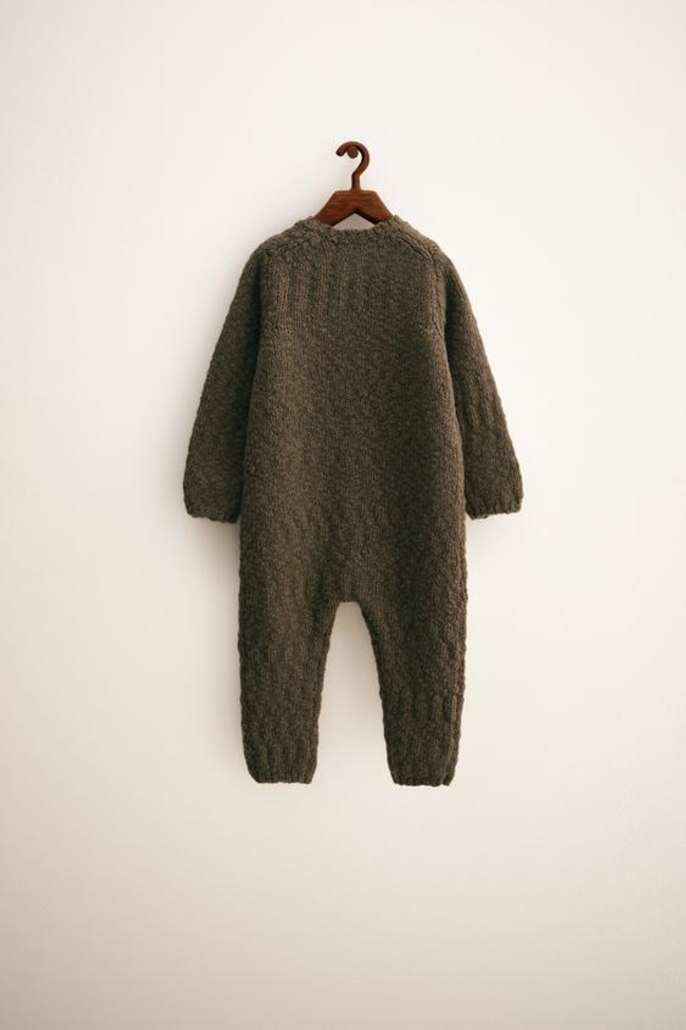 ZARA TIMELESS - ШЕРСТЯНОЙ КОМБИНЕЗОН, ТЕМНЫЙ ХАКИ