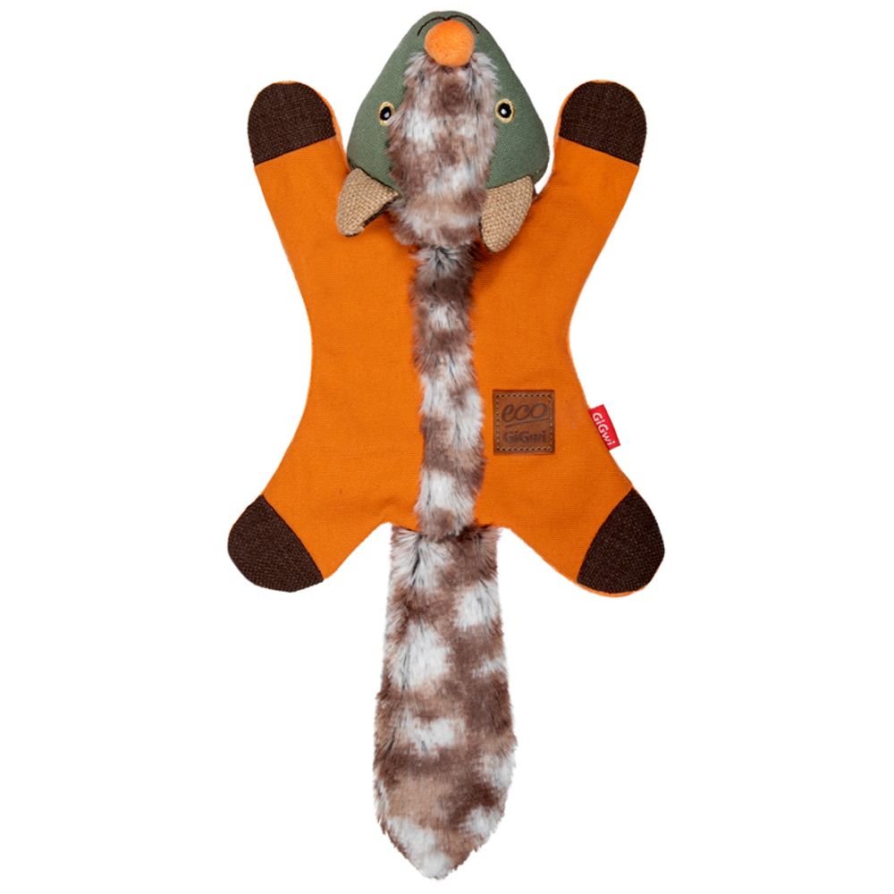 Gigwi CATCH &amp; FETCH ECO игрушка для собак лисичка с пищалкой 39 см