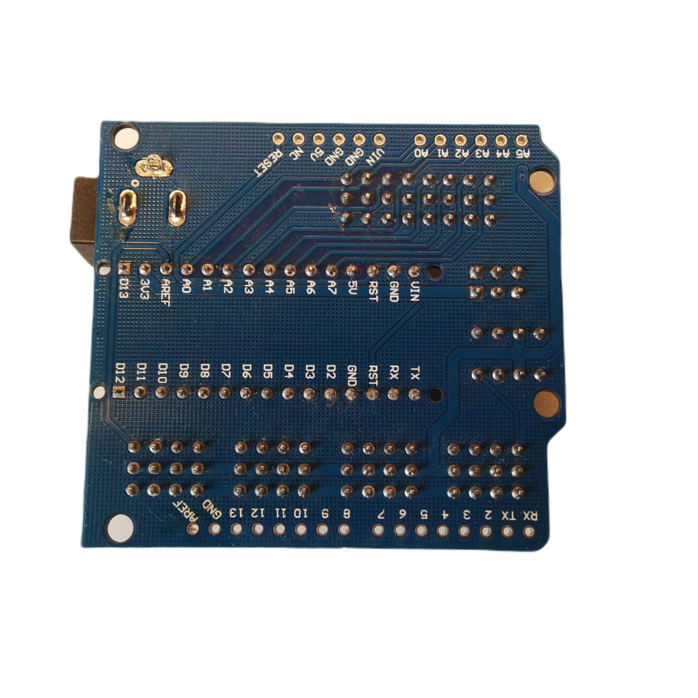 Плата Arduino NANO с шилдом под клеммы IO Shield (клеммы припаяны)