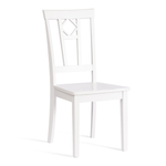 Стул жёсткое сиденье Камилла (CAMILLE) дерево гевея, МДФ, 44х54х95, pure white (402)