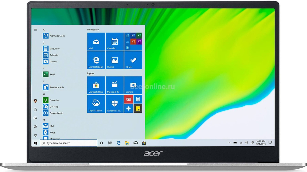 Ноутбук Acer Swift SF314-59-5414 14; 1920x1080 (Full HD), Intel Core i5 1135G7, 2400 МГц, 8 Гб DDR-4, 512 Гб SSD, Intel Iris Xe Graphics, Wi-Fi, Bluetooth, Cam, Eshell, серебристый