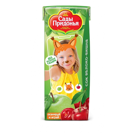 Сок Сады Придонья Яблоко-вишня 0.2 л