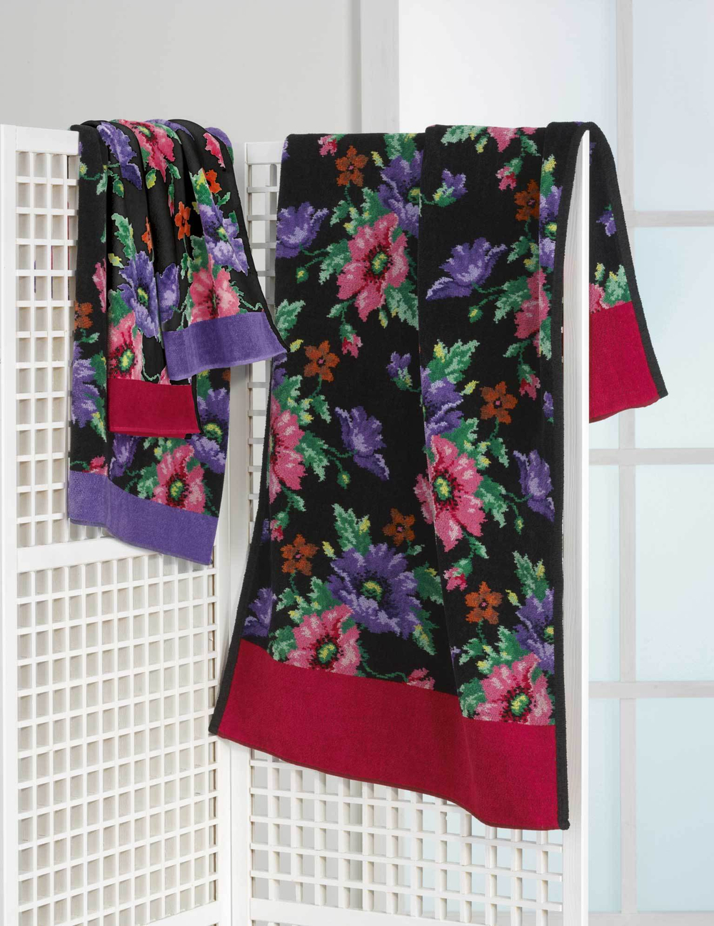 Полотенце 50x100 Feiler Mohn schwarz 52 veilchen Германия