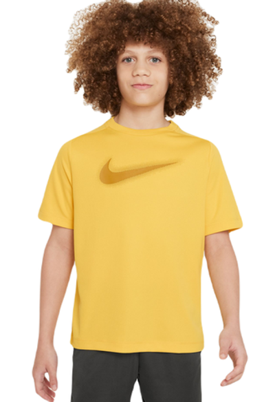 Футболка для мальчика теннисная Nike Dri-Fit Multi+ Top - vivid sulfur/bronzine