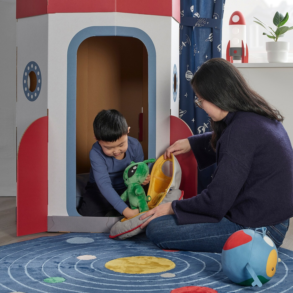 IKEA AFTONSPARV  (ИКЕА АФТОНСПАРВ)  -  Плюшевая игрушка, внеземное существо/зеленый, 34 см