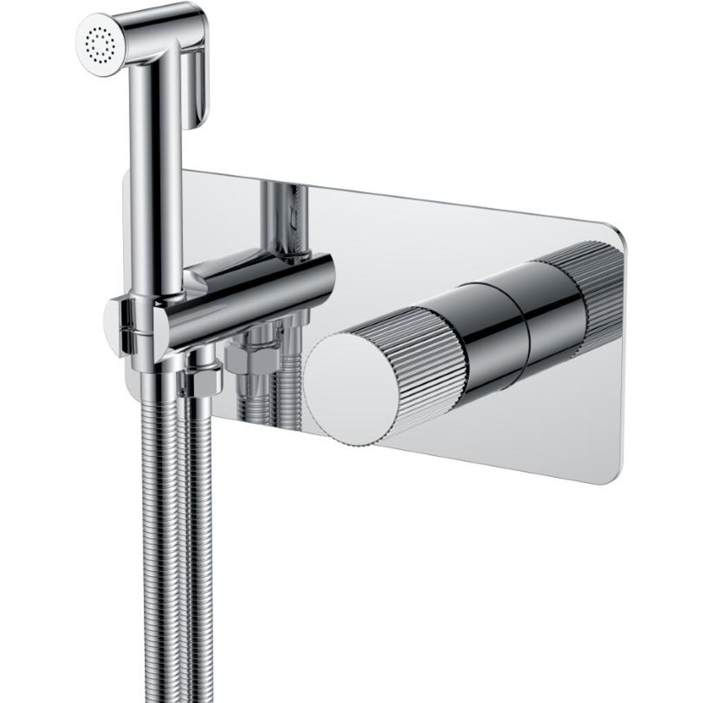 Гигиенический душ Boheme Stick 127-CRCR.3 со смесителем, С ВНУТРЕННЕЙ ЧАСТЬЮ, CHROME LINEA
