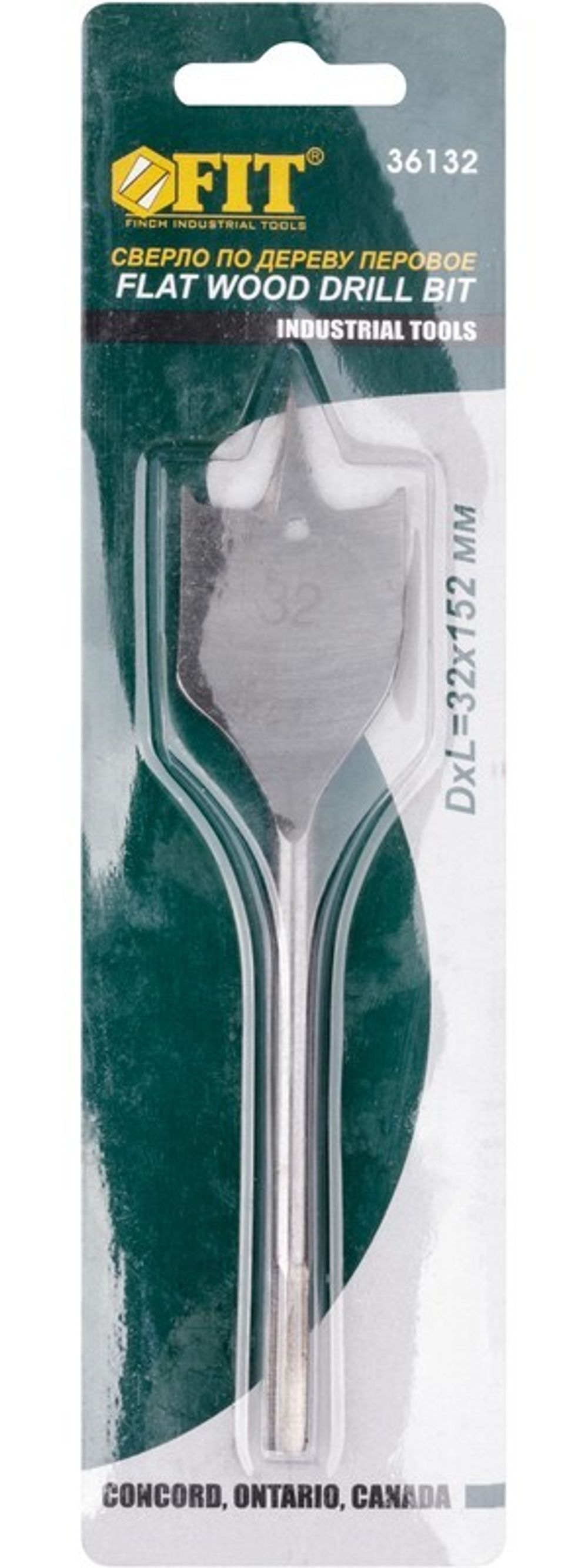 36132 Сверло по дереву перовое 32 x 152мм FIT