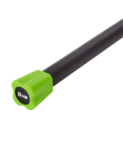 Бодибар BB-301 3 кг, неопреновый, черный/зеленый