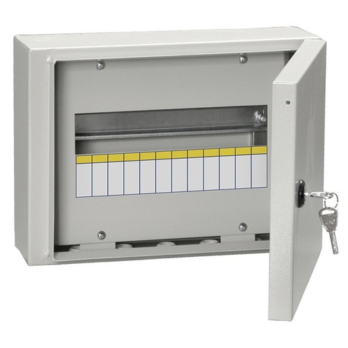 Щит металлический TITAN 3 ЩРн-12з-0 74 У2 на 12 модулей навесной 240х330х120 IP54 ИЭК MKM11-N-12-54-Z