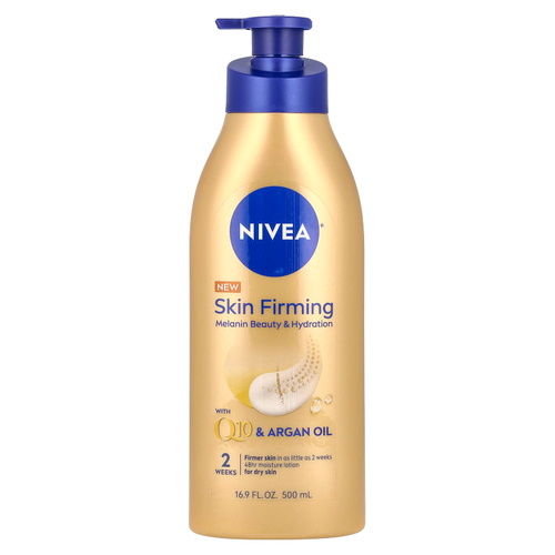 Nivea, Увлажняющий и увлажняющий лосьон для тела с меланином, укрепляющий кожу, 500 мл (16,9 жидк. унц.)