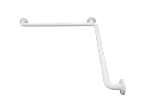 Поручень горизонтальный для установки в угол с 3 точками опоры из алюминия покрытый нейлоном
