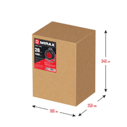 MIRAX ПВС, 2 х 0.75 мм2, 20 м, 1300 Вт, удлинитель на катушке (55052-20)