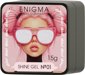 Гель для наращивания ENIGMA Shine gel 01 15g.