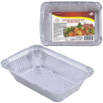 Формы д/выпечки однораз. Н-р 3шт. 20х13х4см (780мл, алюминий) МО8-101