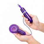 Набор из 2 фиолетовых эрекционных колец с вибрацией (Цвет: фиолетовый)