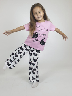 7-49-1 Пижама для девочки Luneva