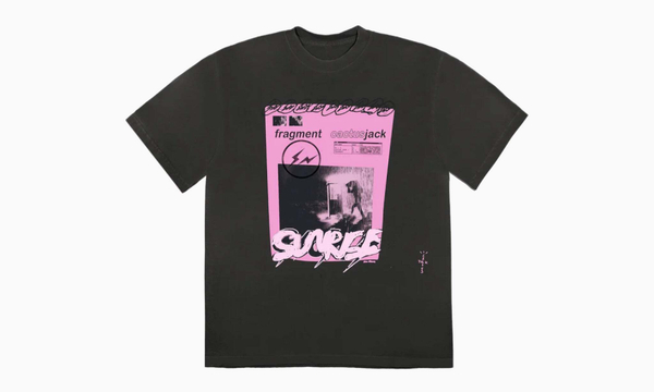 Travis Scott Cactus Jack For Fragment Pink Sunrise T-shirt "Washed Black"