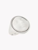 Кольцо Личико, белый фарфор